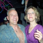 Alexandra and I at the 70s Party for Christel's Birthday at Velocity Circus in Oakland